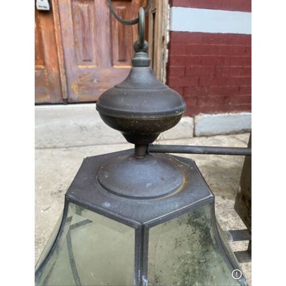 1940s Vintage Traditional Porch Carriage Light Fixture Octangle Wall Sconce 20” - Picture 10 of 10